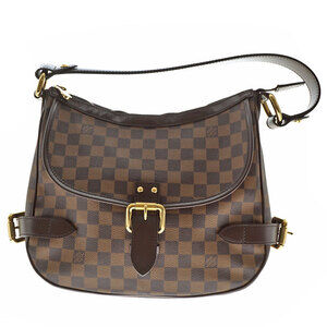 Louis Vuitton Highbury Damier Canvas One Shoulder Bag Brown Red
